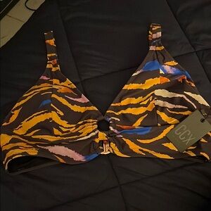CCX Vibrant Tiger Stripe Bikini Top
